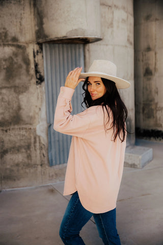 Pink shacket