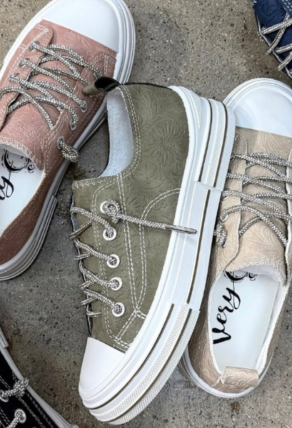 Very G Sage floral sneaker