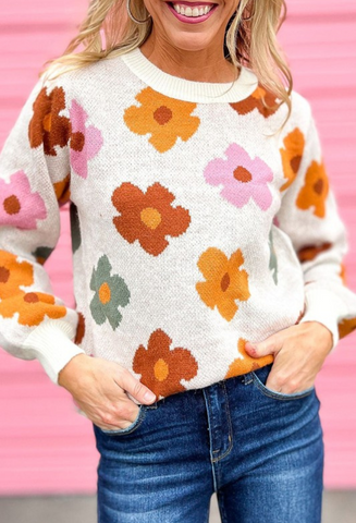 Sweet Flower Sweater