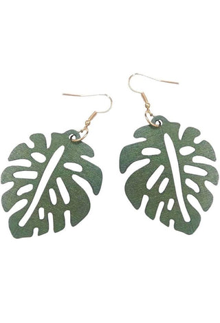 sage leaf earrings