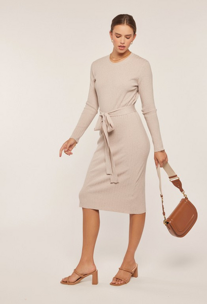 Tiffany Ribbed Sweater Dress