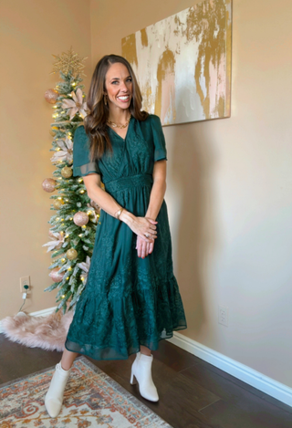 Green Women's Christmas dress
