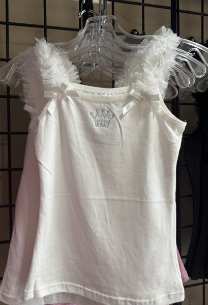Princess Rhinestone Girls Tank Top 2 colors