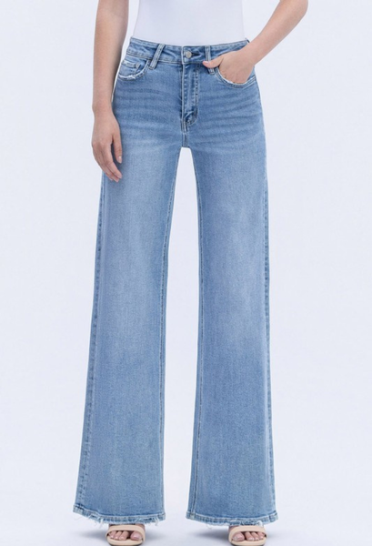 light wash Vervet High Rise Wide Leg Jeans