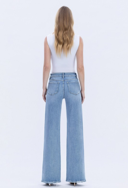 light wash Wide Leg Jeans