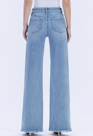 Vervet High Rise Wide Leg Jeans back view