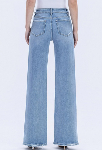 Vervet High Rise Wide Leg Jeans back view