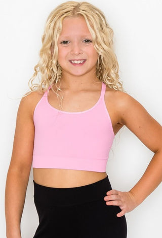 Girls piink Strappy bra