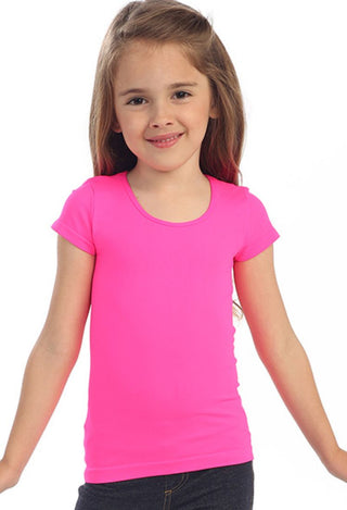 Fushia stretch tee