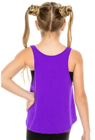 girls purple tank top