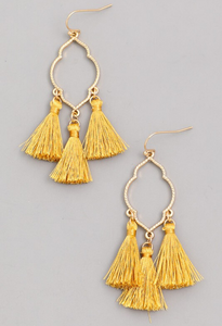 3 Tassel Earrings