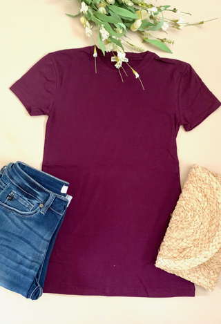 dark plum tee
