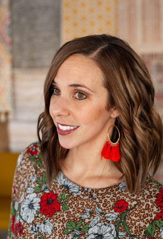 Red Tassel Earrings