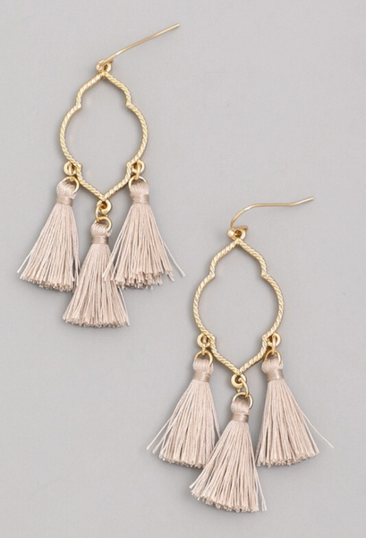 3 Tassel Earrings