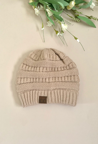 beige beanie