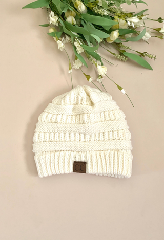 ivory beanie