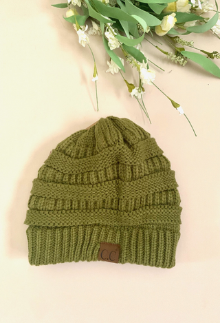 olive beanie