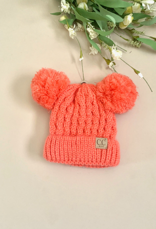 coral kids hat