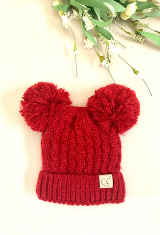 red pom hat for kids