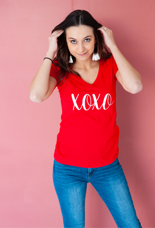XOXO Top in red