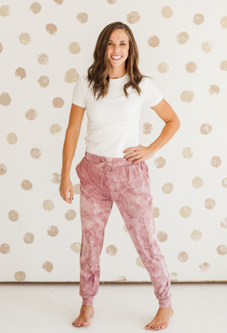 Tie Dye Jogger Rose Mix