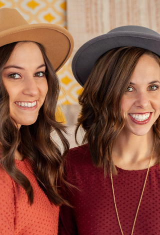 mauve and wine dresses with hats