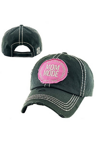 grey Mom mode hat
