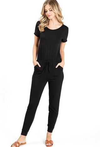 black jumpsuit-Take me anywhere Jumpsuit