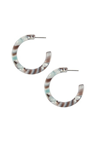 Marble Hoops in grey