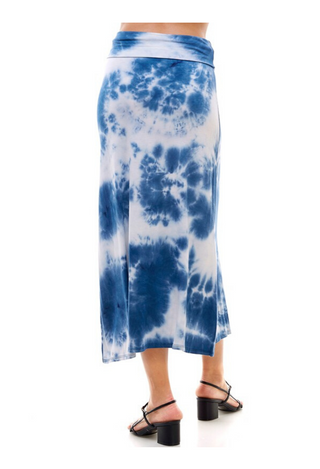 Tie Dye Midi Skirt