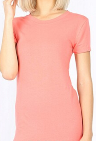 Essential Tee in Ash Rose