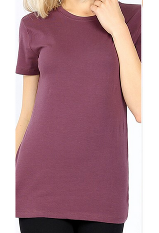 Essential Tee in plum