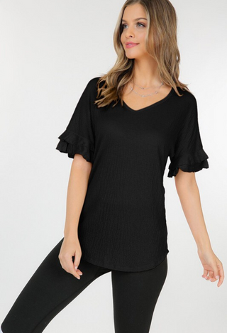 Girls Day out Top in black