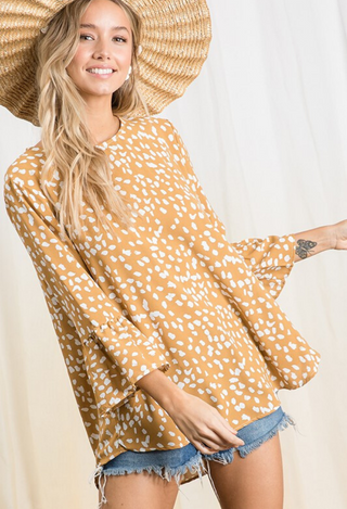 Geo Dressy Blouse with shorts