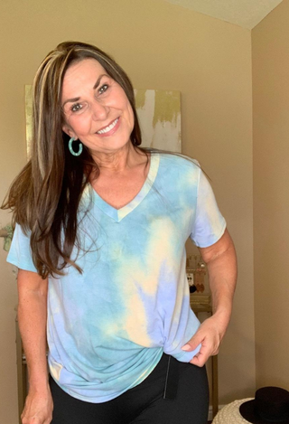 Tie Dye Blues top