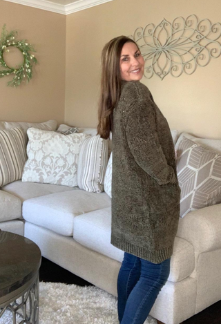 olive cardigan-meet me in the park cardigan 