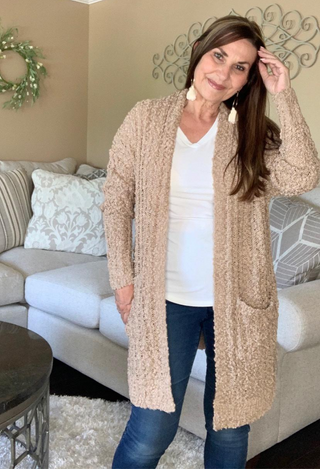 taupe popcorn duster