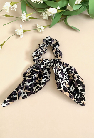 brown leopard scarf