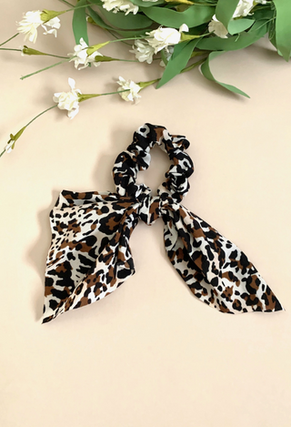 brown leopard scarf