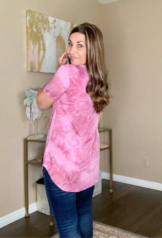 Tie Dye Mauvelous top back view