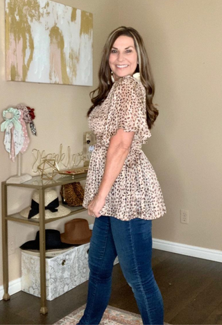 Sahara Smock Top with jeans