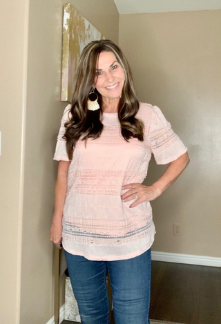 pink Lace & Love Top