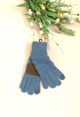 C. C. Denim gloves