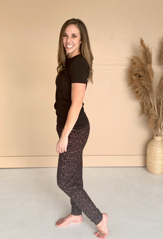 Plum Pretty Leopard Jogger side view