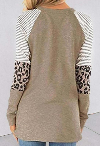 wild hearts top in taupe back view
