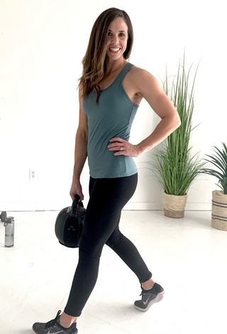 Teal Dream Fit Athleisure Top