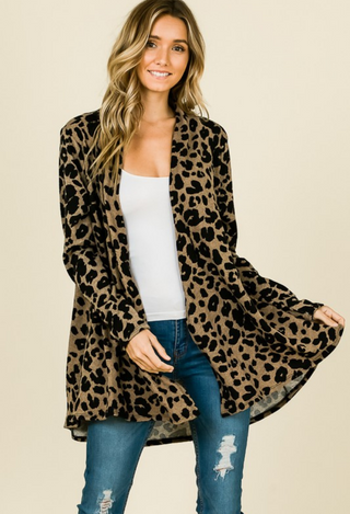 Animal Print Cardi