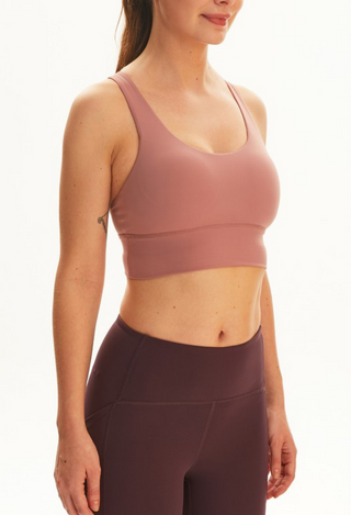 Mauve pink sport bra