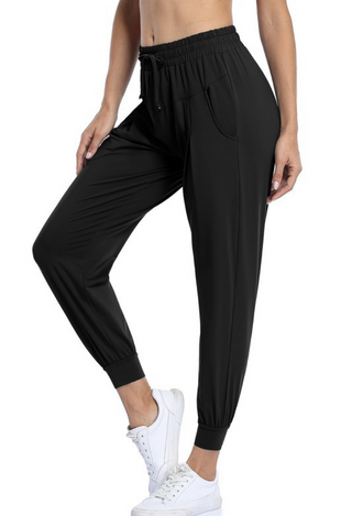 black Yoga jogger Pants