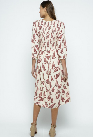 Hazlee Smocked Midi Dress